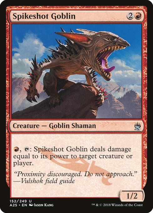 Carta MTG-Spikeshot Goblin-Masters 25-152-EN-NM-U Foil