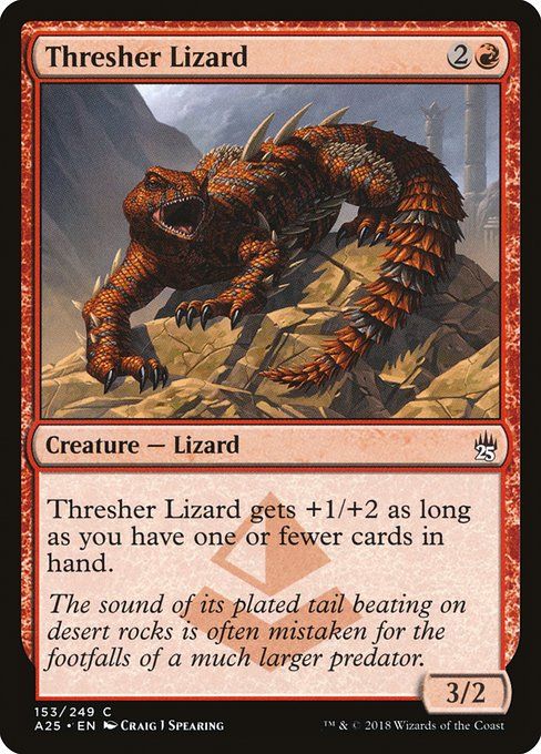 Carta MTG-Thresher Lizard-Masters 25-153-EN-NM-C
