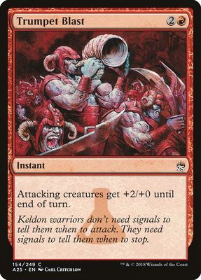 Carta MTG-Trumpet Blast-Masters 25-154-EN-NM-C Foil