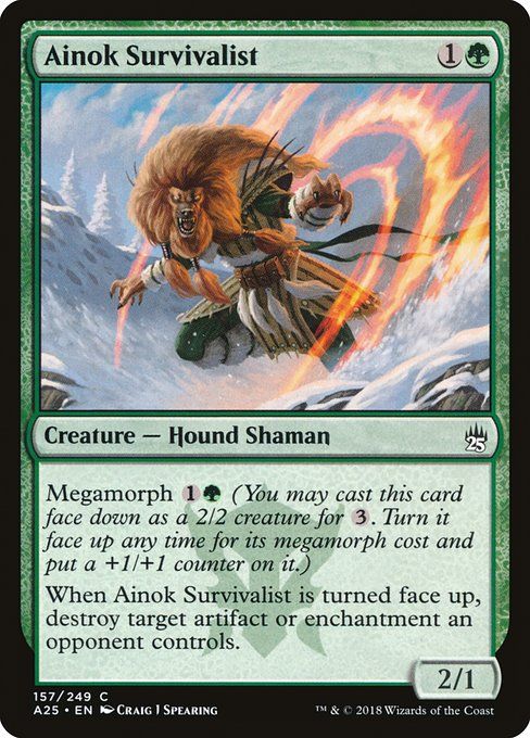Carta MTG-Ainok Survivalist-Masters 25-157-EN-NM-C