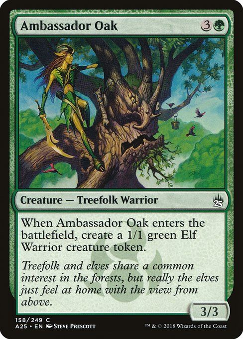 Carta MTG-Ambassador Oak-Masters 25-158-EN-NM-C