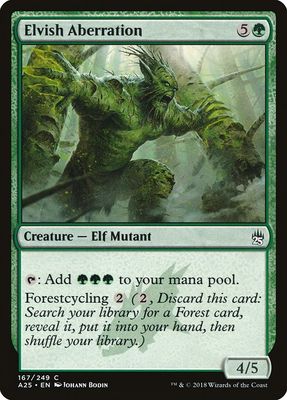 Carta MTG-Elvish Aberration-Masters 25-167-EN-NM-C