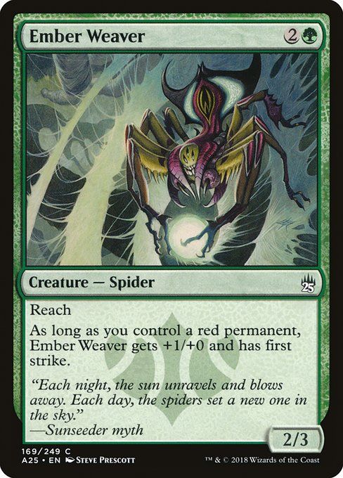Carta MTG-Ember Weaver-Masters 25-169-EN-NM-C Foil