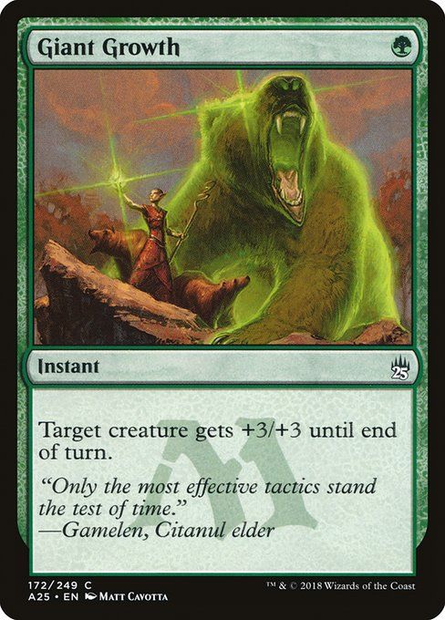 Carta MTG-Giant Growth-Masters 25-172-EN-NM-C