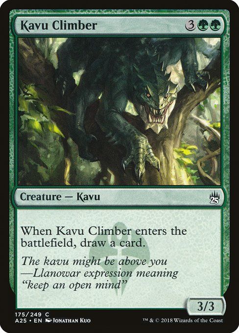 Carta MTG-Kavu Climber-Masters 25-175-EN-NM-C