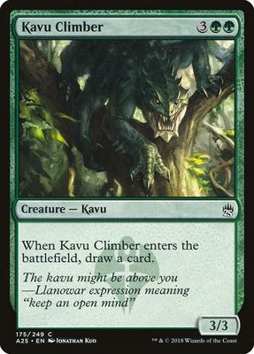 Carta MTG-Kavu Climber-Masters 25-175-EN-NM-C Foil