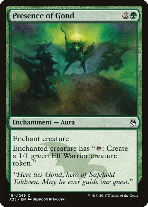Carta MTG-Presence of Gond-Masters 25-184-EN-NM-C