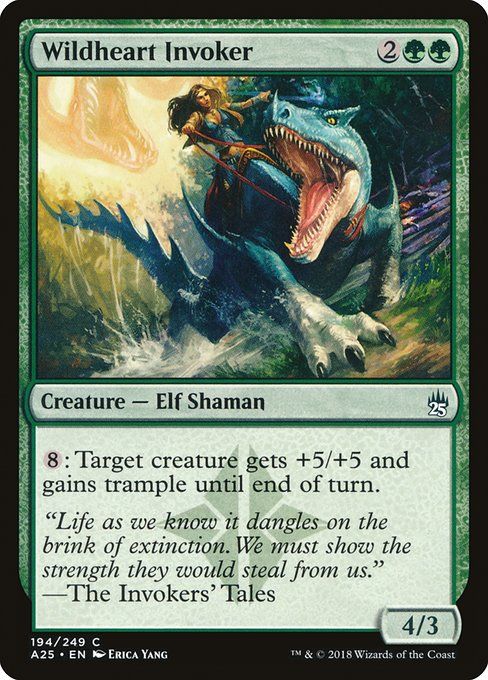 Carta MTG-Wildheart Invoker-Masters 25-194-EN-NM-C Foil
