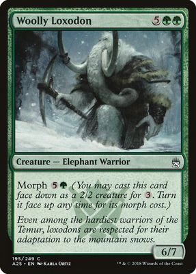 Carta MTG-Woolly Loxodon-Masters 25-195-EN-NM-C Carta MTG-Woolly Loxodon-Masters 25-195-EN-NM-C
