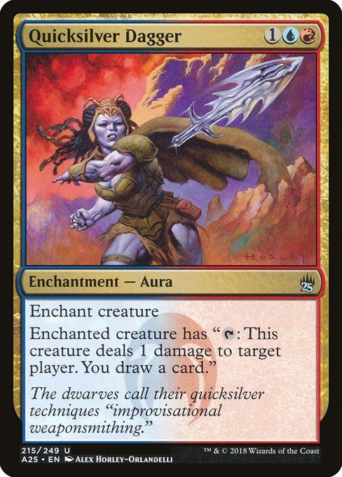 Carta MTG-Quicksilver Dagger-Masters 25-215-EN-NM-U