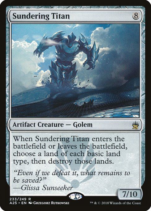 Carta MTG-Sundering Titan-Masters 25-233-EN-NM-R