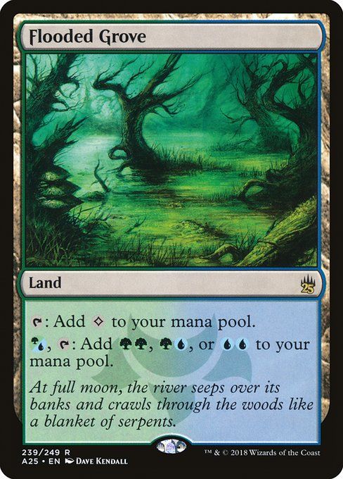 Carta MTG-Flooded Grove-Masters 25-239-EN-NM-R