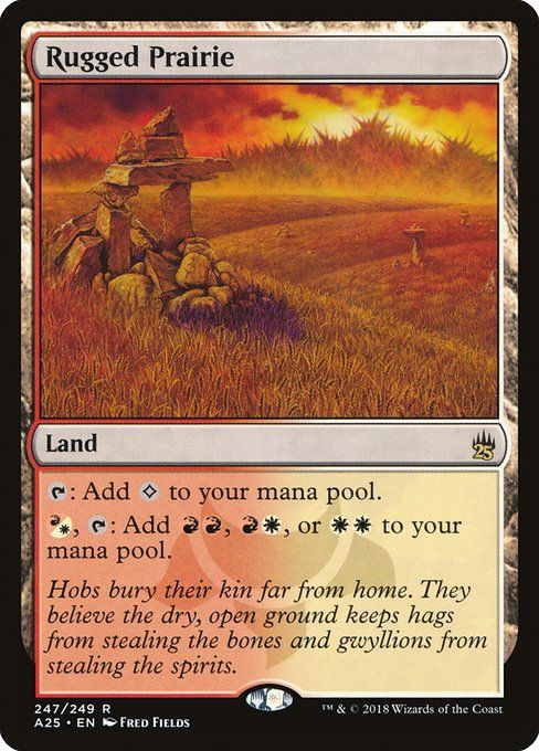 Carta MTG-Rugged Prairie-Masters 25-247-EN-NM-R