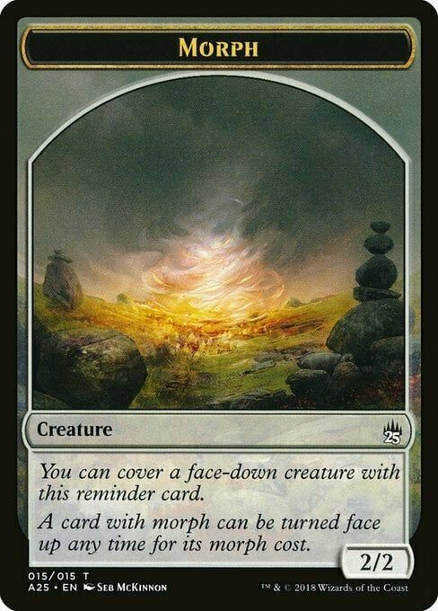 Carta MTG-Morph Token (Colorless 2/2)-Masters 25-T15-EN-EX-Common