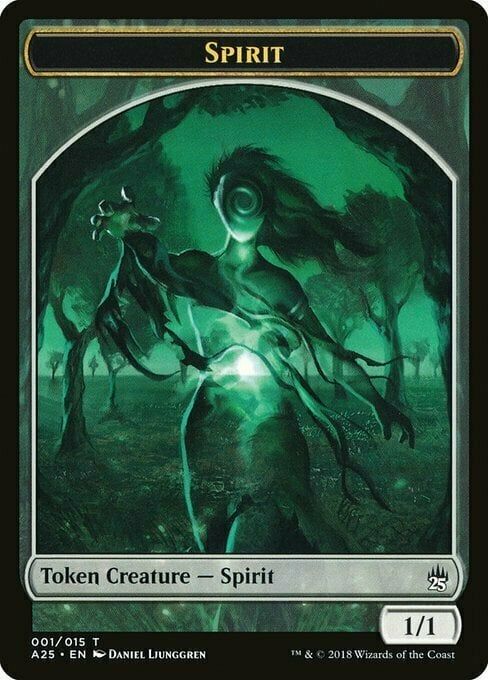 Carta MTG-Spirit Token (Colorless 1/1)-Masters 25-T01-EN-EX-Common