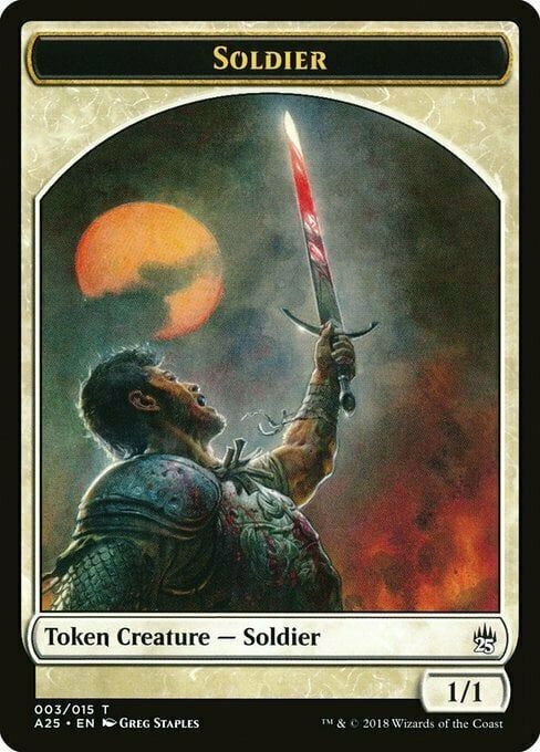 Carta MTG-Soldier Token (White 1/1)-Masters 25-T03-EN-EX-Common