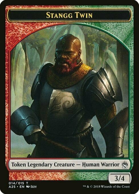 Carta MTG-Stangg Twin Token (Red and Green 3/4)-Masters 25-T14-EN-EX-Common