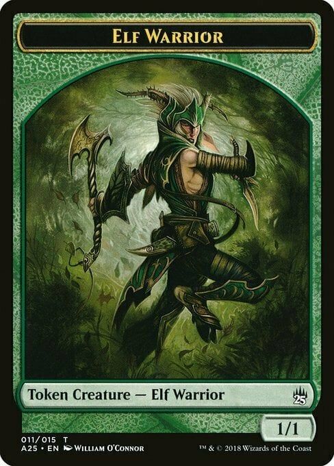 Carta MTG-Elf Warrior Token (Green 1/1)-Masters 25-T11-EN-EX-Common