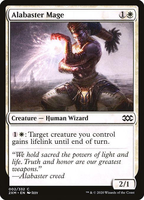 Carta MTG-Alabaster Mage-Double Masters-2-EN-EX-Common