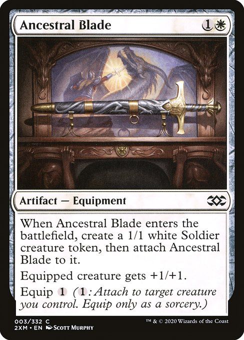 Carta MTG-Ancestral Blade-Double Masters-3-EN-EX-Common