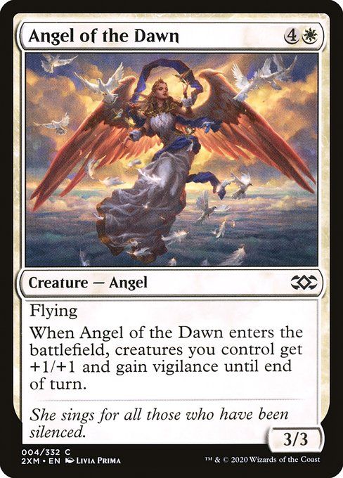 Carta MTG-Angel of the Dawn-Double Masters-4-EN-EX-Common