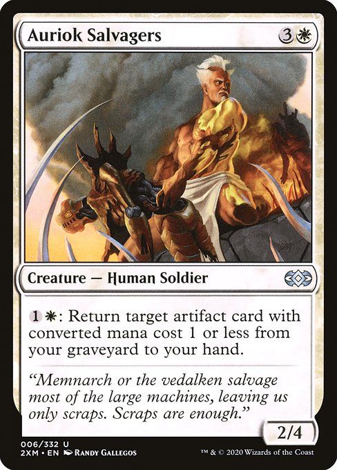 Carta MTG-Auriok Salvagers-Double Masters-6-EN-EX- U