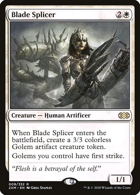Carta MTG-Blade Splicer-Double Masters-9-EN-EX- R