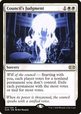 Carta MTG-Council's Judgment-Double Masters-11-EN-EX- R Carta MTG-Council's Judgment-Double Masters-11-EN-EX- R