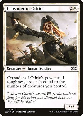 Carta MTG-Crusader of Odric-Double Masters-13-EN-EX- C Carta MTG-Crusader of Odric-Double Masters-13-EN-EX- C