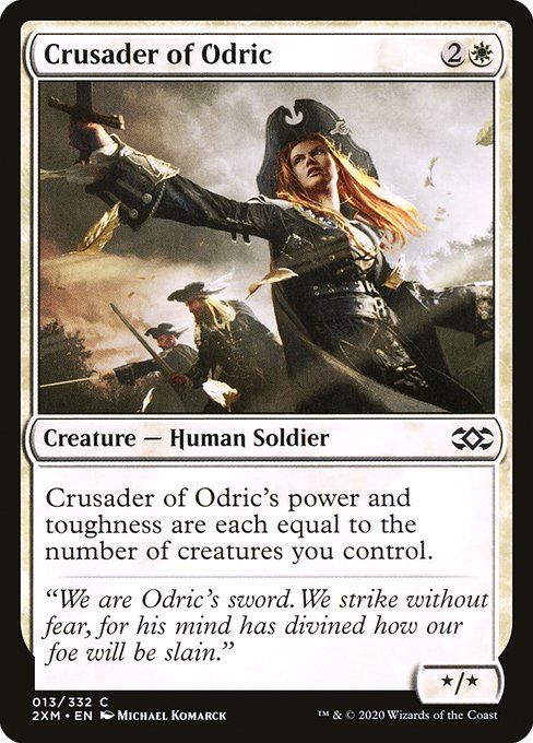 Carta MTG-Crusader of Odric-Double Masters-13-EN-EX- C  Foil