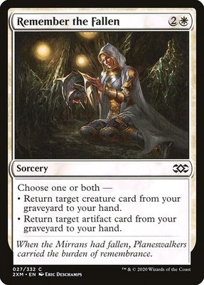 Carta MTG-Remember the Fallen-Double Masters-27-EN-EX- C