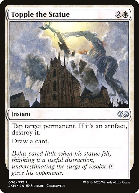 Carta MTG-Topple the Statue-Double Masters-36-EN-EX- U