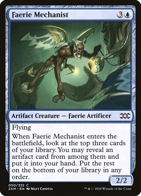 Carta MTG-Faerie Mechanist-Double Masters-50-EN-EX- C