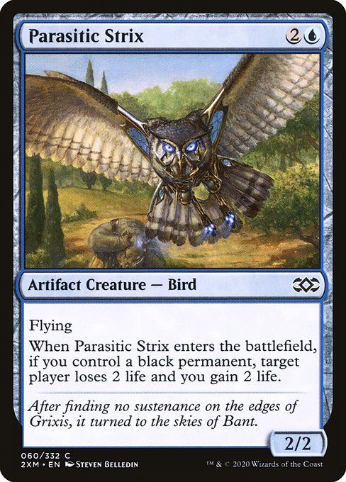 Carta MTG-Parasitic Strix-Double Masters-60-EN-EX- C  Foil