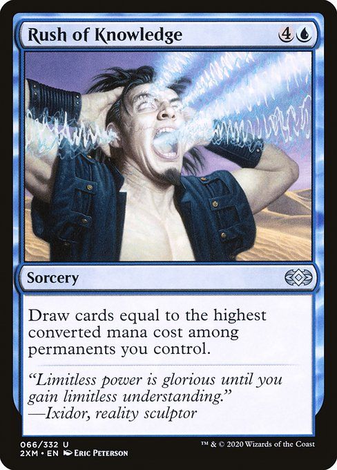 Carta MTG-Rush of Knowledge-Double Masters-66-EN-EX- U