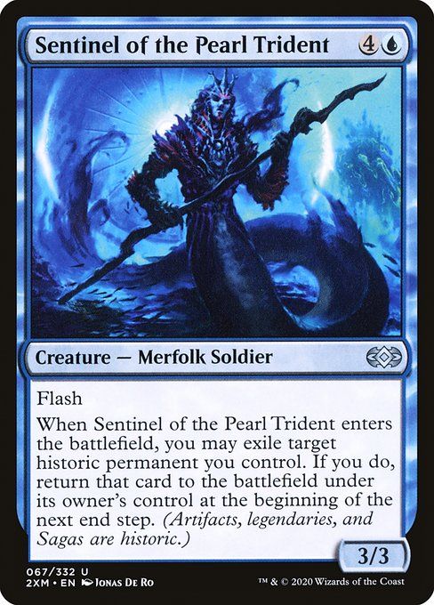 Carta MTG-Sentinel of the Pearl Trident-Double Masters-67-EN-EX- U