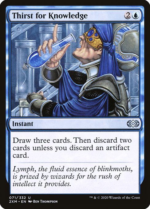 Carta MTG-Thirst for Knowledge-Double Masters-71-EN-EX- U