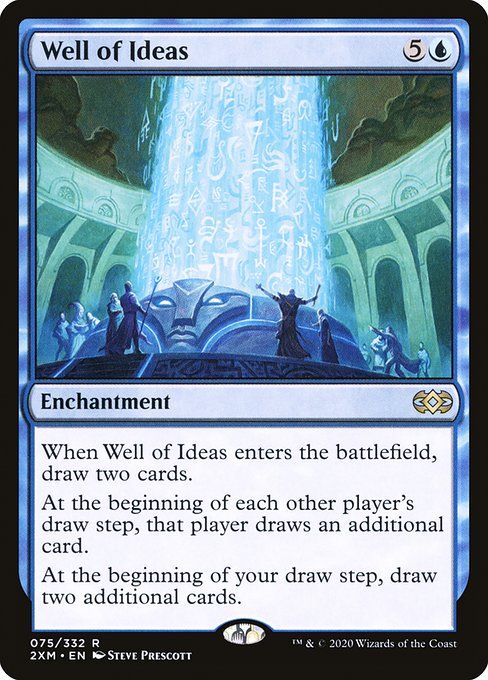 Carta MTG-Well of Ideas-Double Masters-75-EN-EX- R