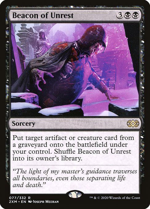 Carta MTG-Beacon of Unrest-Double Masters-77-EN-EX- R