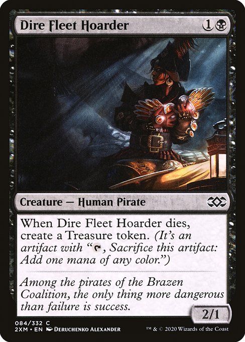 Carta MTG-Dire Fleet Hoarder-Double Masters-84-EN-EX- C