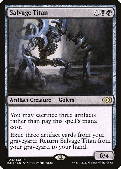 Carta MTG-Salvage Titan-Double Masters-104-EN-EX- R