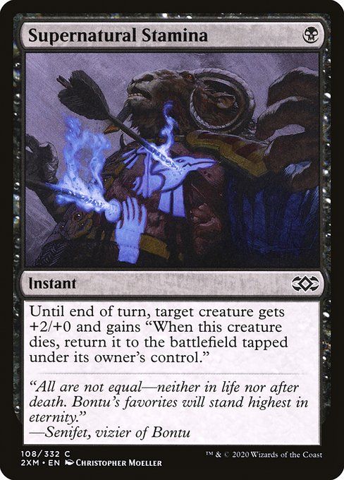 Carta MTG-Supernatural Stamina-Double Masters-108-EN-EX- C