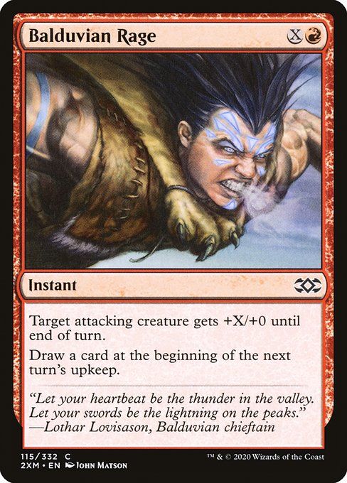 Carta MTG-Balduvian Rage-Double Masters-115-EN-EX- C