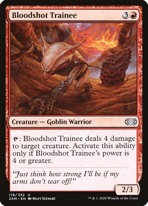 Carta MTG-Bloodshot Trainee-Double Masters-119-EN-EX- U