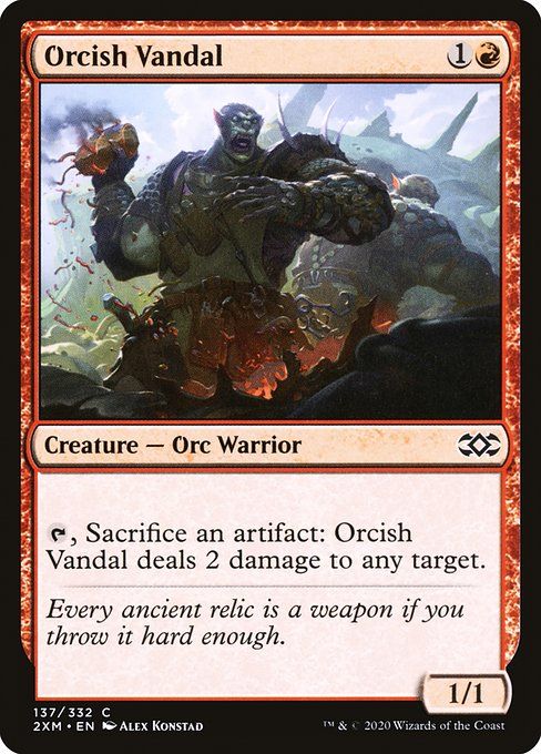 Carta MTG-Orcish Vandal-Double Masters-137-EN-EX- C