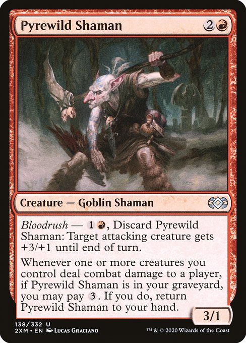 Carta MTG-Pyrewild Shaman-Double Masters-138-EN-EX- U