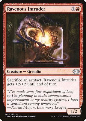 Carta MTG-Ravenous Intruder-Double Masters-141-EN-EX- U Carta MTG-Ravenous Intruder-Double Masters-141-EN-EX- U