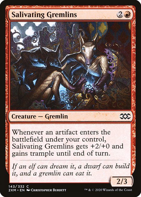 Carta MTG-Salivating Gremlins-Double Masters-143-EN-EX- C  Foil