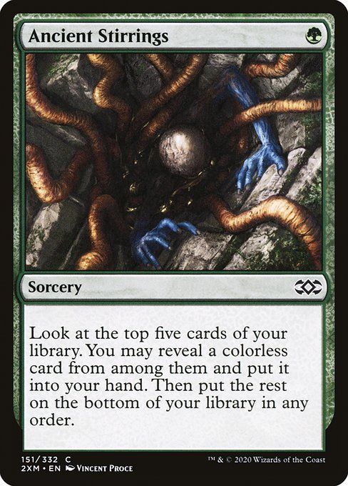 Carta MTG-Ancient Stirrings-Double Masters-151-EN-EX- C