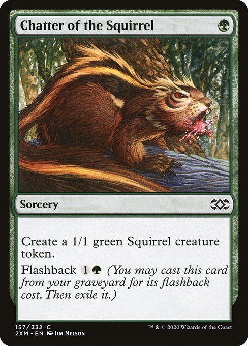 Carta MTG-Chatter of the Squirrel-Double Masters-157-EN-EX- C